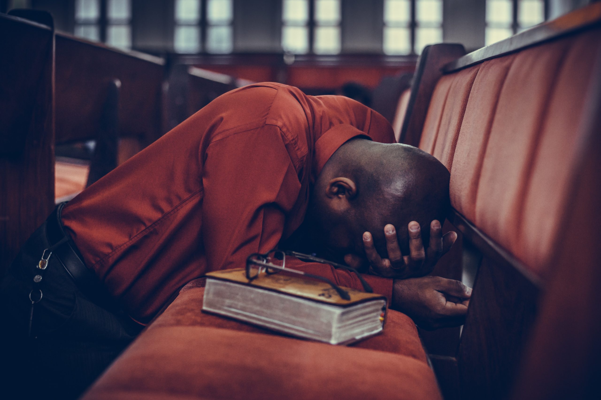 A man praying